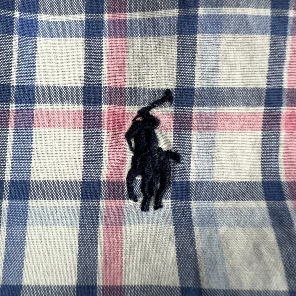 Ralph Lauren Shirt Size 3T White Plaid Long Sleeve Button‎ Down Sunday Dress